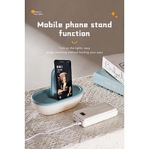 Yacht Funny Toy Table Lamp Rechargeable USD Led Desk Lamp Phone Holder Modern Lighting Bedside Kids Night Light for Home Decor