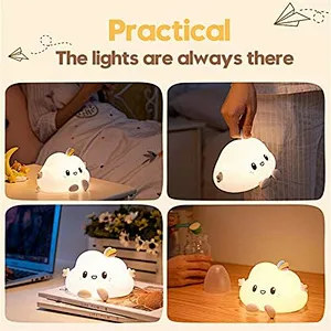 Touch-Control Cloud Night Light Soft Gentle Glow for Kids' Comfort Children Night Light