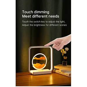 Flowing Sand Art Lamp  Unique LED Table Light for Bedroom and Office Decoration