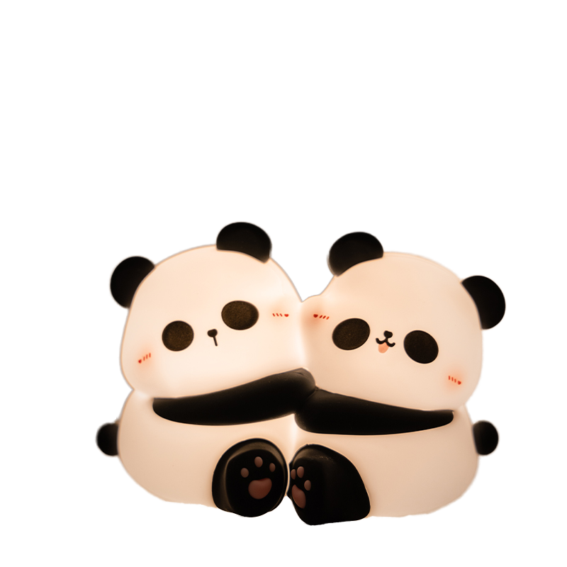 Cute Panda Night Light  Soft LED Glow for Kids' Bedrooms Children Night Light