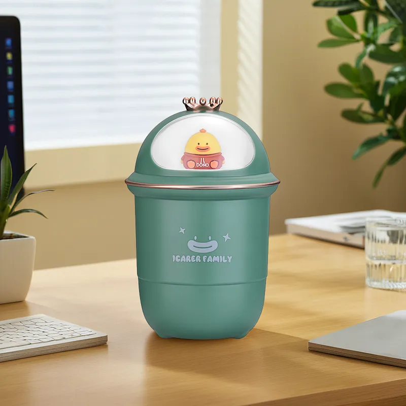 ICARER FAMILY Cartoon Design Ultrasonic Cool Mist Humidifier Portable Mini Air Humidifier for Car
