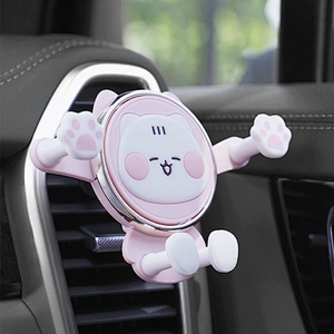 ICARER FAMILY Mobile Phone Stand Car Air Vent Support Mount Gravity Phone Holder