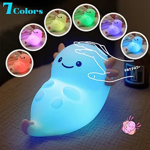 Touch Light Bedroom Light Lamp Dinosaur Pink Color Kids Cute Lamp Silicone Soft Safe Material