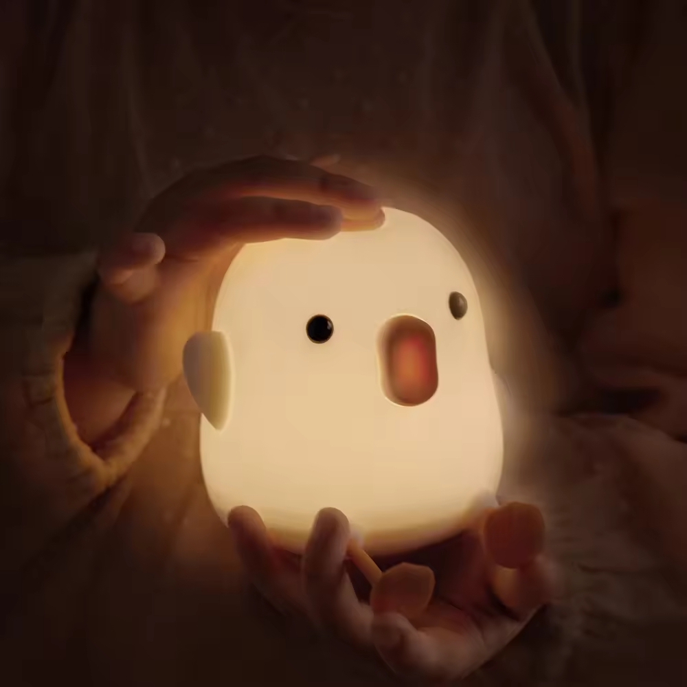Duck Night Light Rechargeable LED Silicone Night Light for Gift Set Kids Night Light for Bedroom Use