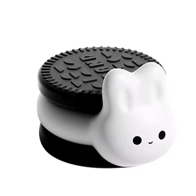 Oreo Biscuit Rabbit Pat Light Silicone Animals LED Night Light Lamp Mini USB Rechargeable Modern Touch Control for Baby Room