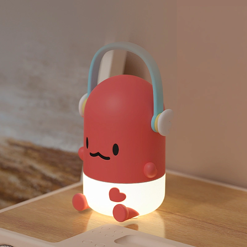 ICARER FAMILY 1200mAh Battery Capacity Cute LED Night Light for Kids Mini Size Three Mode Light for Children's Bedroom