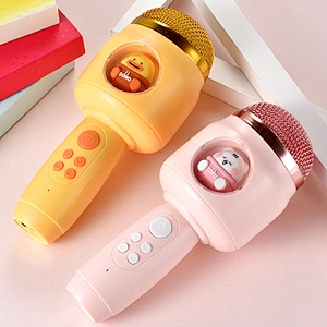 Handheld Wireless Microphone Speaker Kids Karaoke Microphone Mic Music Player Singing Recorder Ktv Microphone