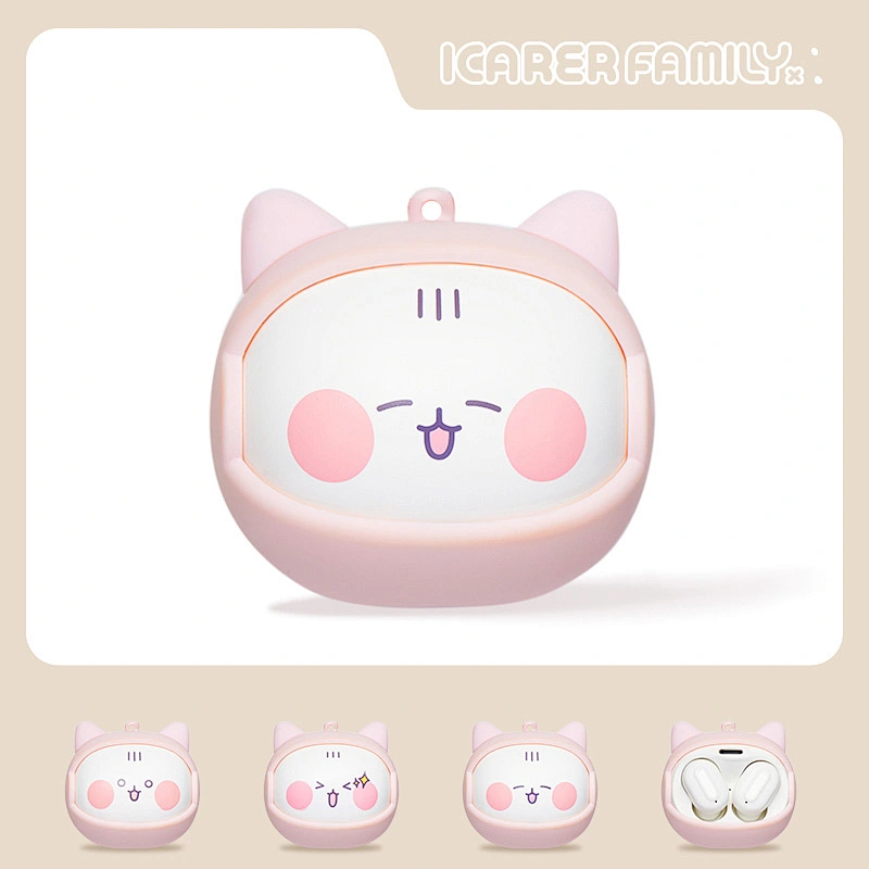 ICARER FAMILY Cute Animal Wireless Earphones Cartoon TWS Earbuds Earphones Wireless Sport Headphones