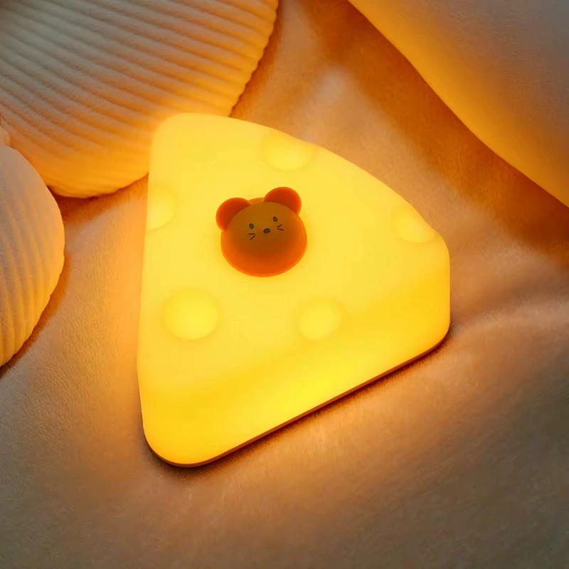 Cheese Shape Creative Bed Room Light Home Bedside 3D Led Lamp Custom Bedroom Children Cute Kids Night Light for Bedroom