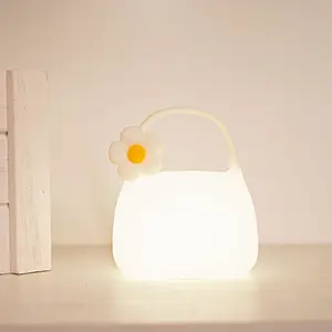 Factory Mini USB Cartoon Lighting Bed Led Cute Lamp Rechargeable Touch Silicone Design Silicon Night Light