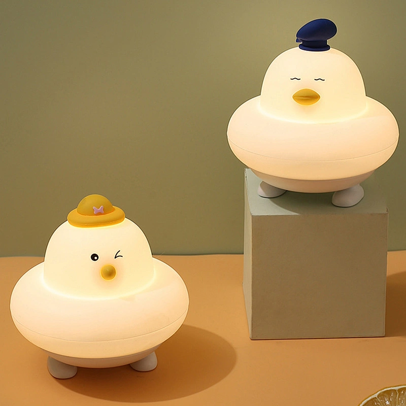 ICARER FAMILY Silicone Chicken and Ducklings Shaped Night Light for Bedroom or Nursery