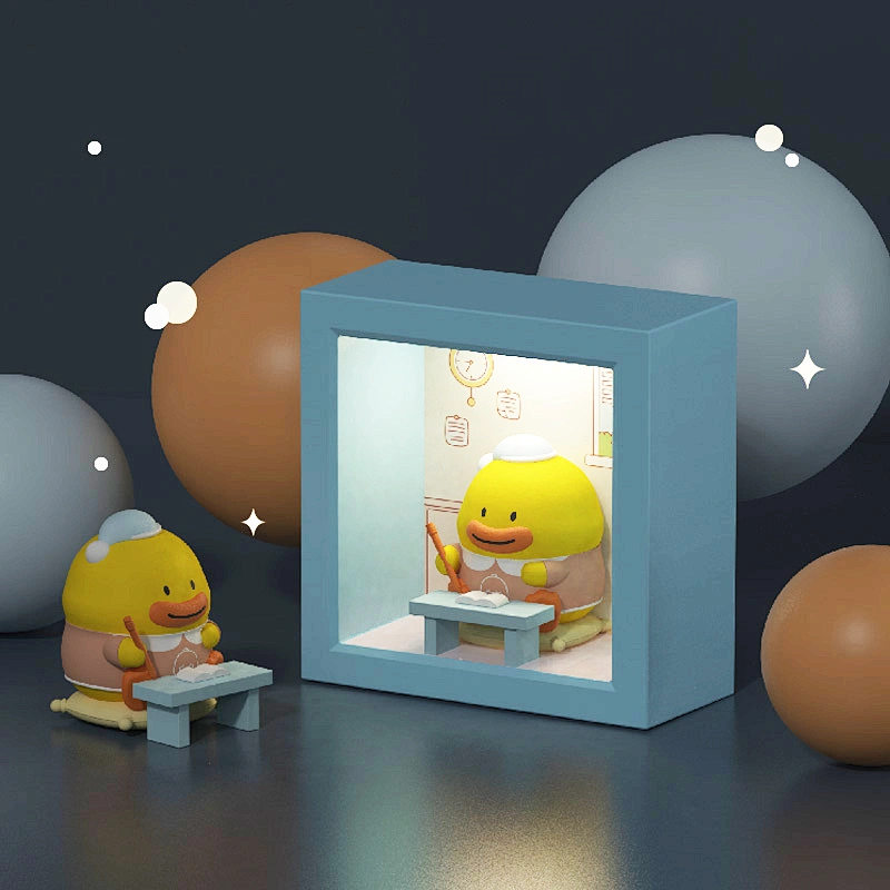 ICARER FAMILY Small Night Light Luxury Style Cartoon Mini Cute Night Light LED Mood Lamp for Sleep Motion Sensor Night Light