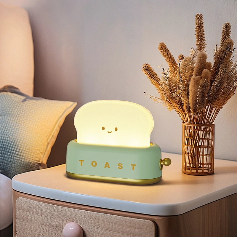 Silicone Bread Shape Night Light Cute and Fun Pendant for Bedrooms and Kids' Rooms