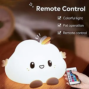 Touch-Control Cloud Night Light Soft Gentle Glow for Kids' Comfort Children Night Light