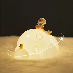 ICARER FAMILY Smart Night Light Planet Bedside Night Lamp Indoor Living Room Bedroom Decoration Cute Night Light