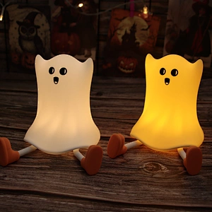 Ghost Halloween Factory Lighting Bedside Table Plug Bedroom Kids Baby Night Light Lamp for Children's Room
