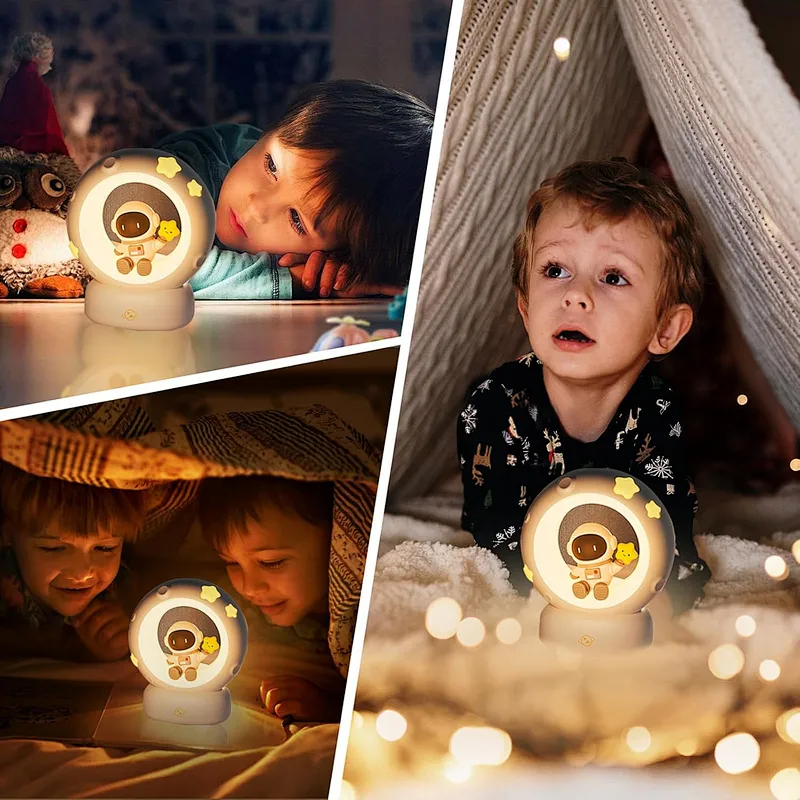 Touch Light Creative Star Moon Decorative Lamp Romantic Bedroom USB Rechargeable Night Light