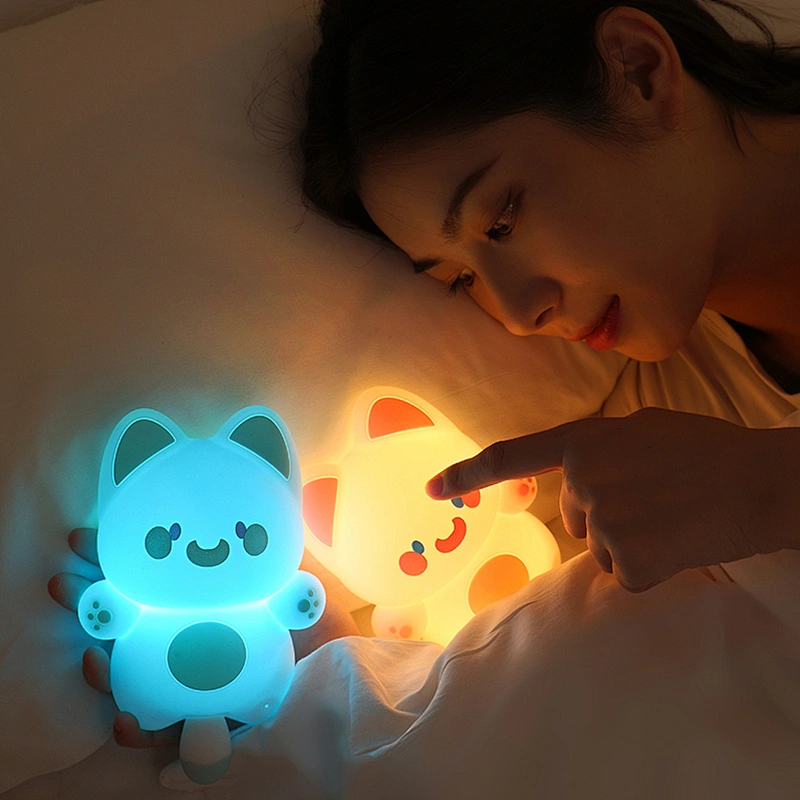 Night Lamp for Bedroom DuDu Cat Colorful Night Light Cute Lamp for Children