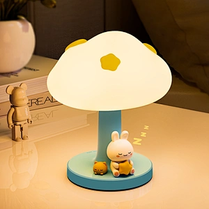 USB Rechargeable Cloud Ambient Lamp with Color Changing Bedroom Light Children Night Light