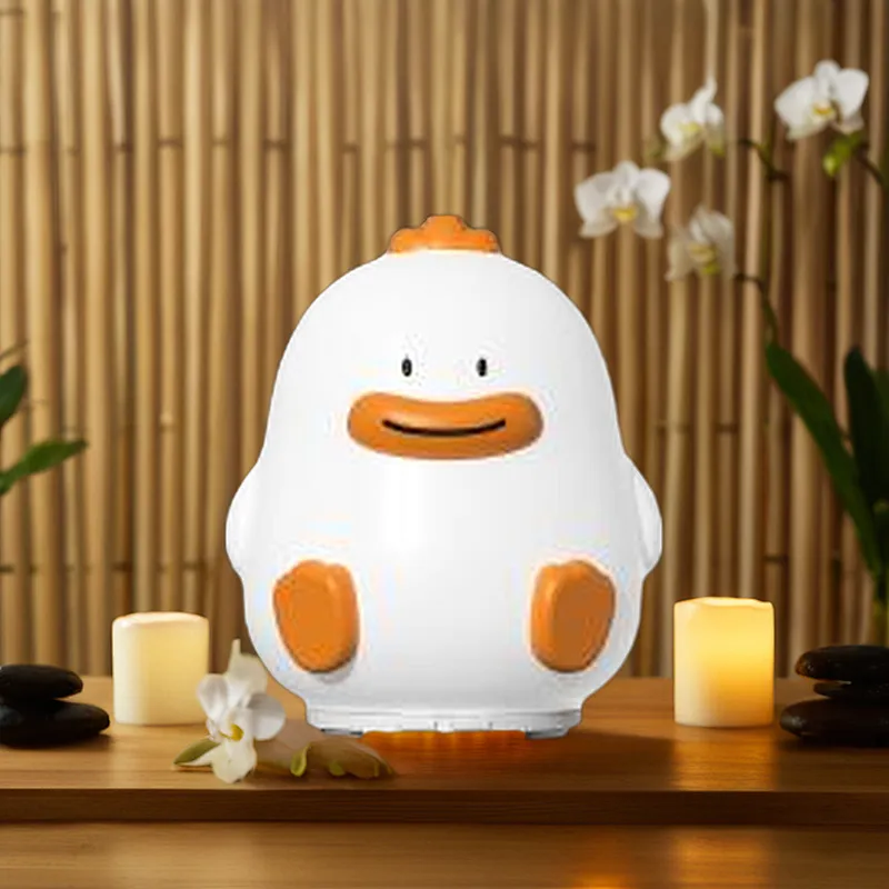 ICARER FAMILY Duck-Shaped Cute Humidifier Led Light Rechargeable Aromatherapy Humidifiers Scent Essential Oil Diffuser
