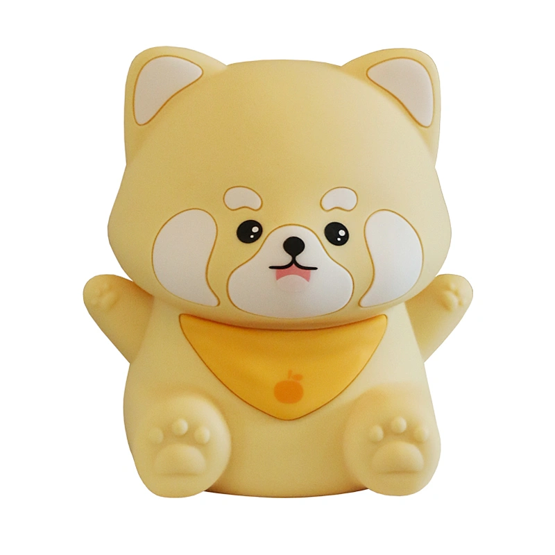 ICARER FAMILY Cute Rechargeable Animal Bedside Desk Silicone Night Light for Kids Room