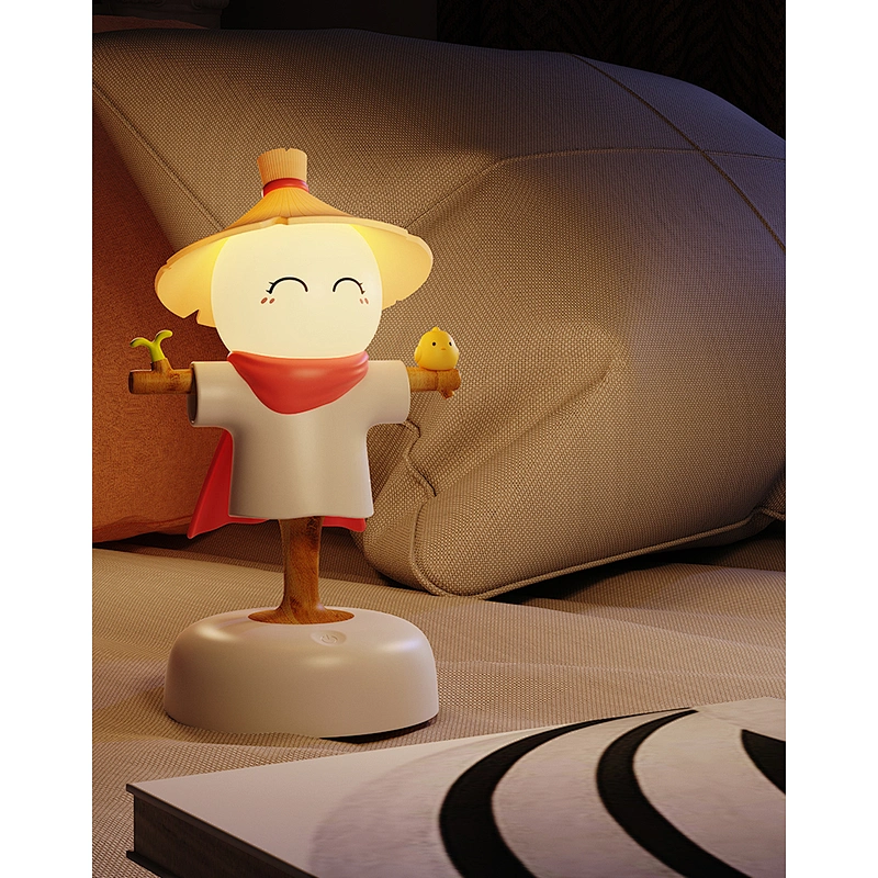 Scarecrow Night Light Unique Cute Mini Desk Lamp Multi Function LED Color