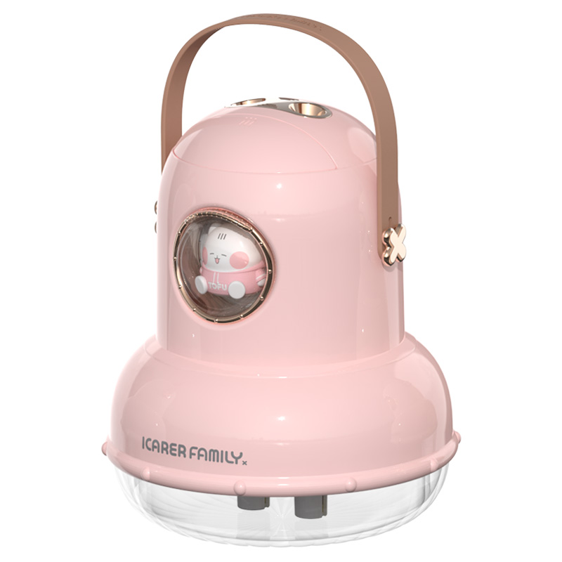 ICARER FAMILY Cute Cartoon Humidifier Desktop Smart Humidifier for Car Hotel Outdoor Use Household Rechargeable Humidifiers