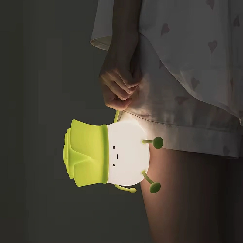 Ming Onion Silicone LED Night Light Lamp Modern Kids Rechargeable Night Light Touch Switch Bedroom Room Home Use