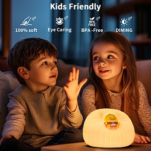 Smart Night Light Decoration LED Sofa Shape Night Light USB Rechargeable Cartoon Animal Nursery Lamp Silicone Cute Night Lamp