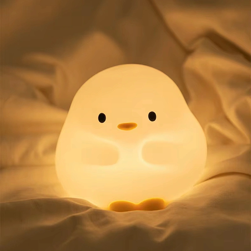 Cute Portable Bed Lamp Dodo Duck Night Light Rechargeable Sleeping Soft Pat Christmas Led Smart Night Light for Kids