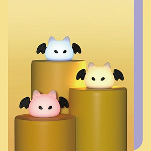 Little Kawaii Gift Animal Bat Silicone Led Lamp Light and Lighting Home Bedroom Wireless Light Lamp for Kids Baby Children