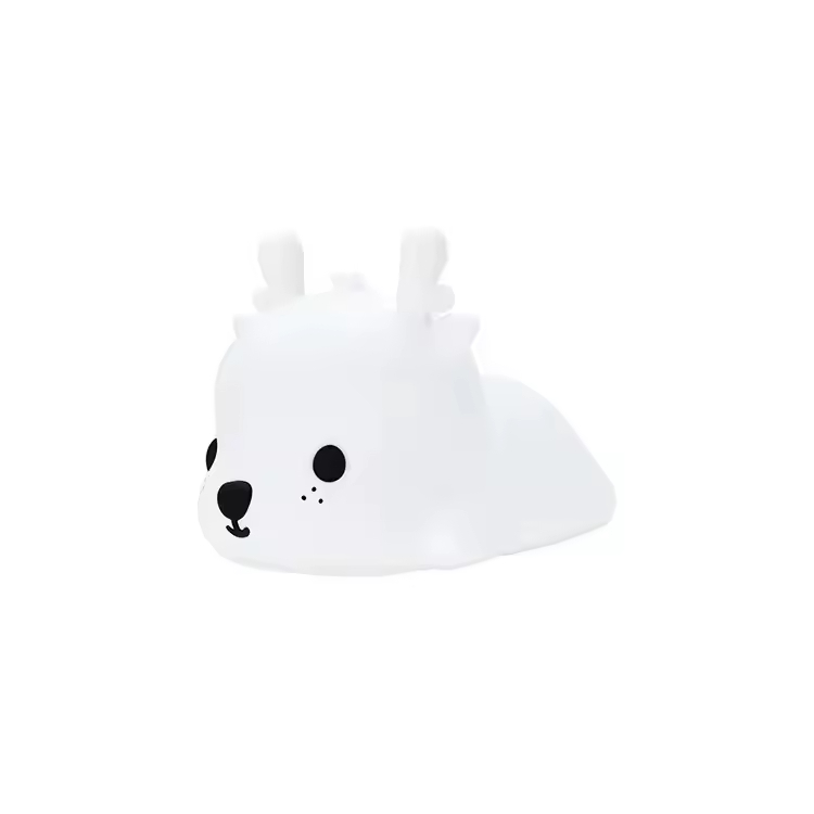Deer Silicone LED Night Light USB Charging Mood Lamp for Bedroom and Living Room
