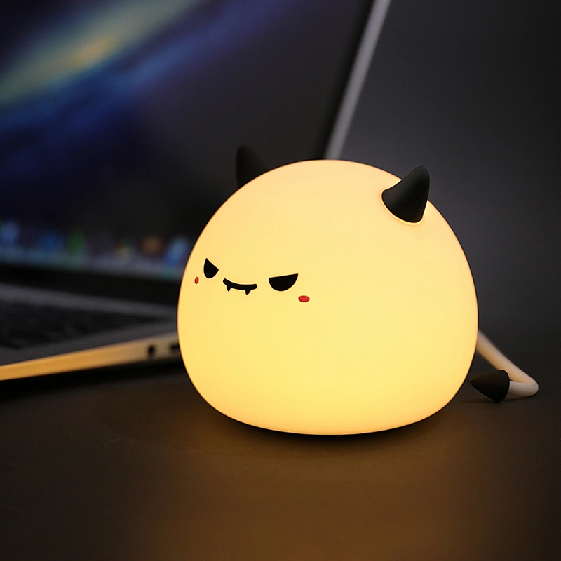 Cute Monster Pat Lamp a Playful Silicone Night Light for Children Touch Light