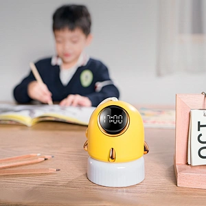 Spaceship Clock Projection Lamp Convenient for Travel Atmosphere Night Light