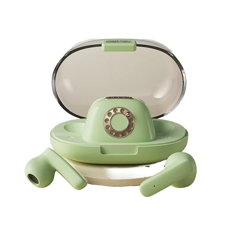 ICARER FAMILY TWS Earbuds Wireless Retro Design Cute Earphone Gift for Girls