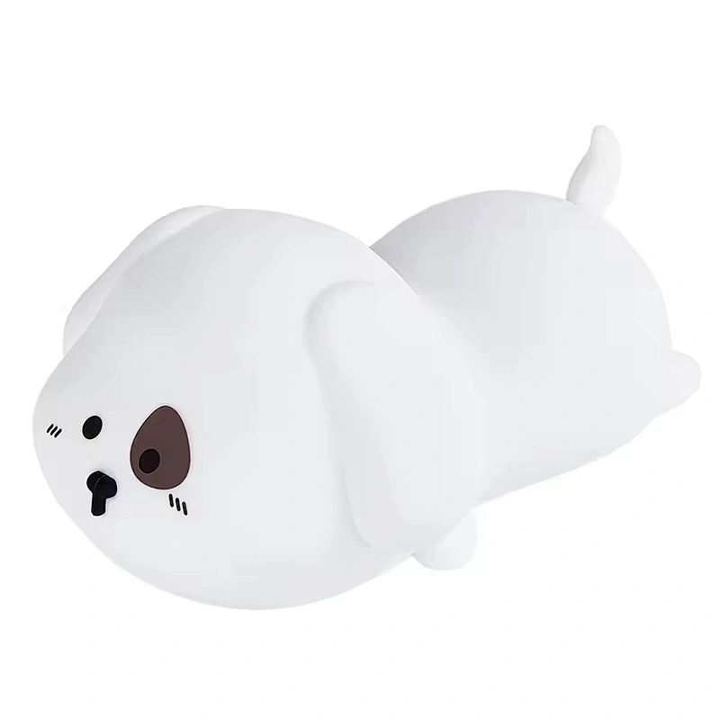 USB Puppy Silicone Night Light  Cute LED Lamp for Baby Room and Gifts