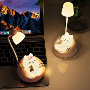 Cute Sleeping Cat Desk Light for Gifts and Decoration Touch Light
