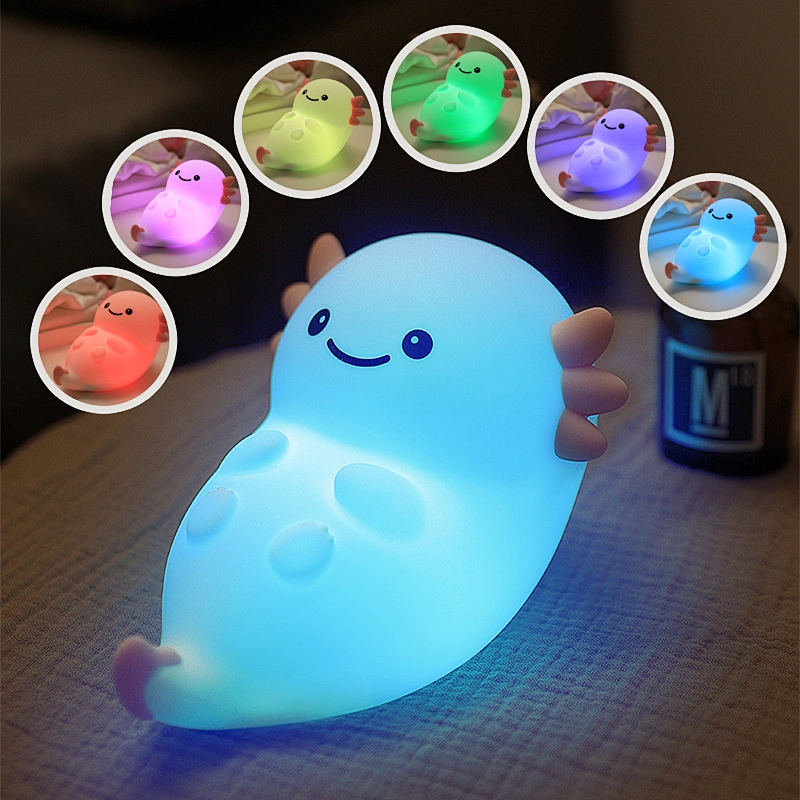 Cute Animal Bedroom Baby Nightlights Children's Soft Silicone Pat LED Mini Table Kids Gift USB Sleep Lamp Baby Night Light