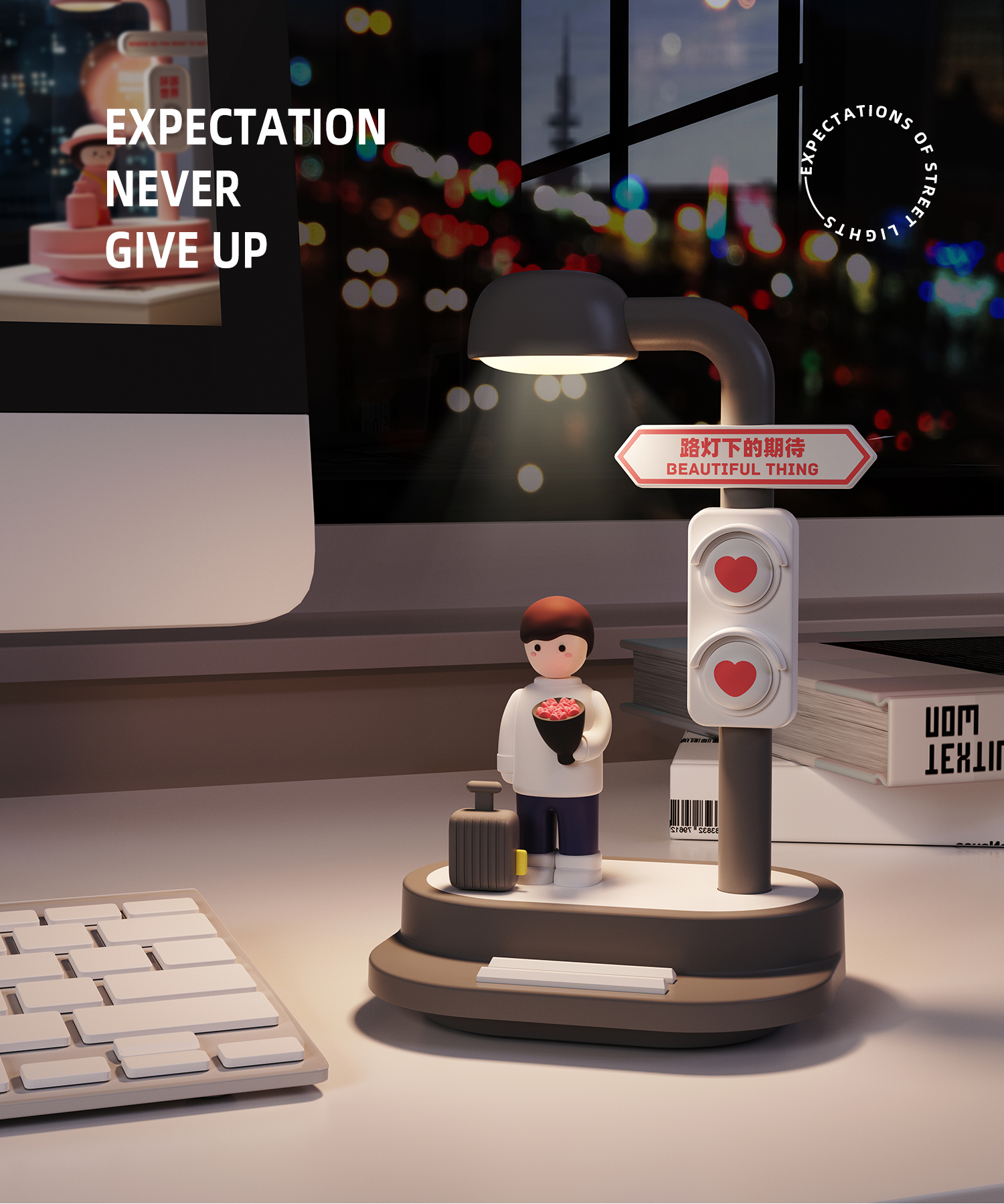 Modern Design 3D Table Lamp for Desk Bed Room Light Led Plug Home Decoration Table Night Light for Kids Children