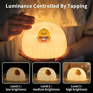 ICARER FAMILY Sofa Shaped Silicone Night Light for Kids Bedroom Use Night Lamp