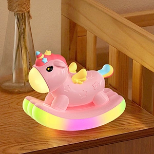 ICARER FAMILY Customize Lamp Colorful Rainbow Light Baby Children Kids Bedside Nursing Bedroom Decoration Cute Animal Lamps