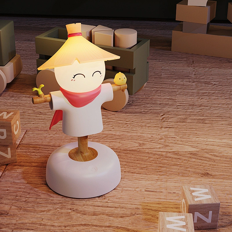 Scarecrow LED Night Light Rechargeable ABS Material for Bedroom Application for Kids Night Light