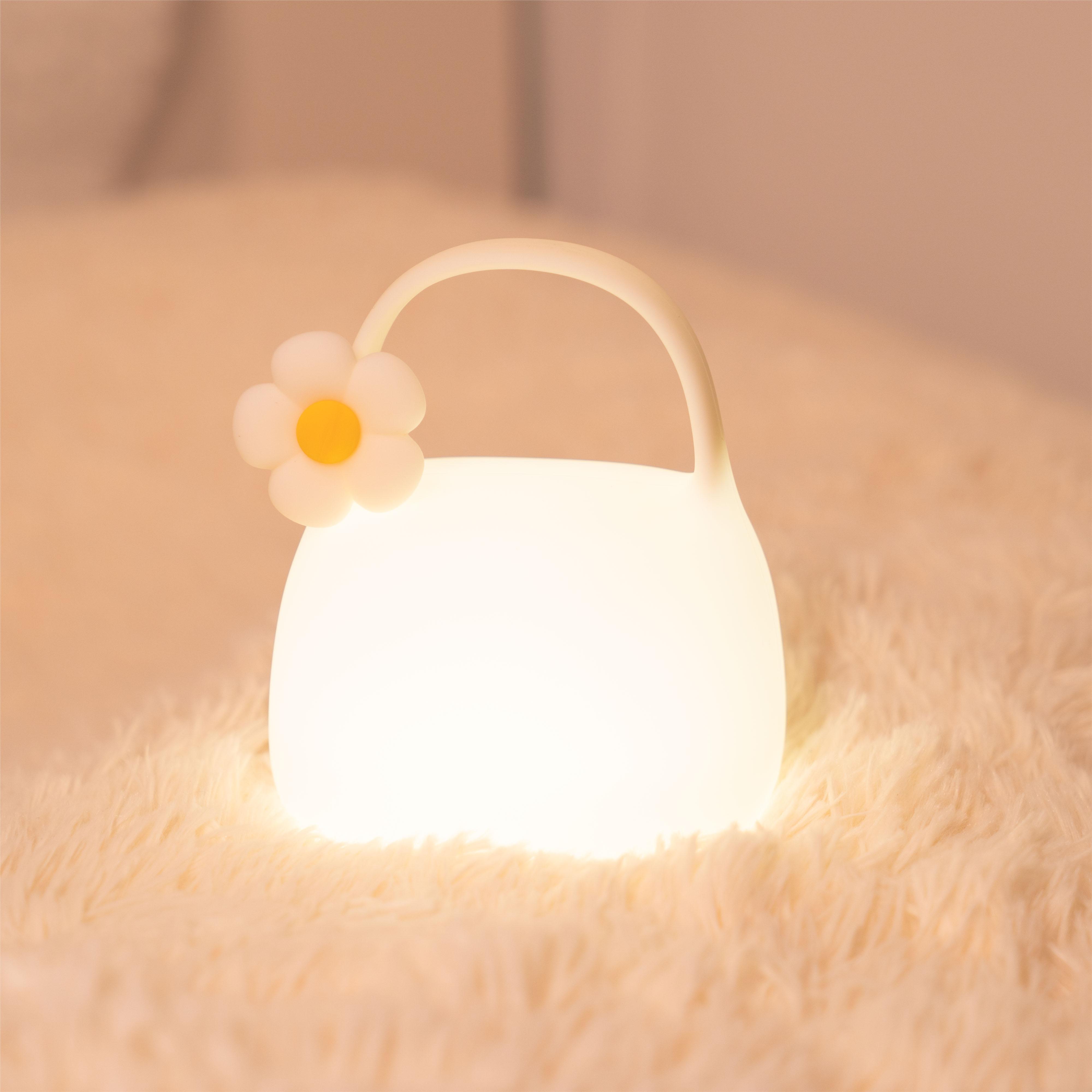 Hand Bag Silicone Small Light for Home Led 3D Bedroom Decor Led Gift Night Lighting Warm Children Lamp for Kids