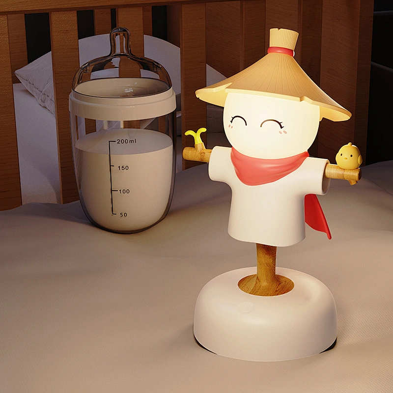 Scarecrow LED Night Light Rechargeable ABS Material for Bedroom Application for Kids Night Light