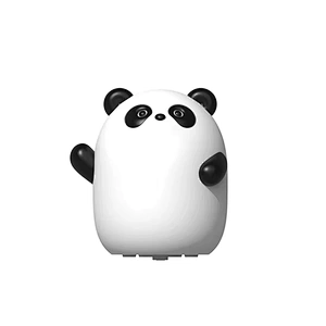 Portable Panda Night Light Bedside Nursery Lamp LED Light Source Modern Design Tap Control Timer Kids' Night