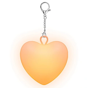 ICARER LED Night Light Family Love Mini USB Rechargeable Silicone Lamp with Switch Valentine's Day Gift