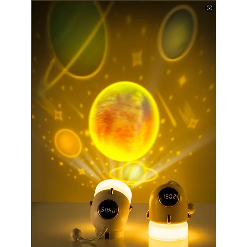 Cute Kids Gift Outdoor Cordless Led Table Lamp USB Rechargeable Smart Projector Night Light Lamp for Bedroom Home Decor