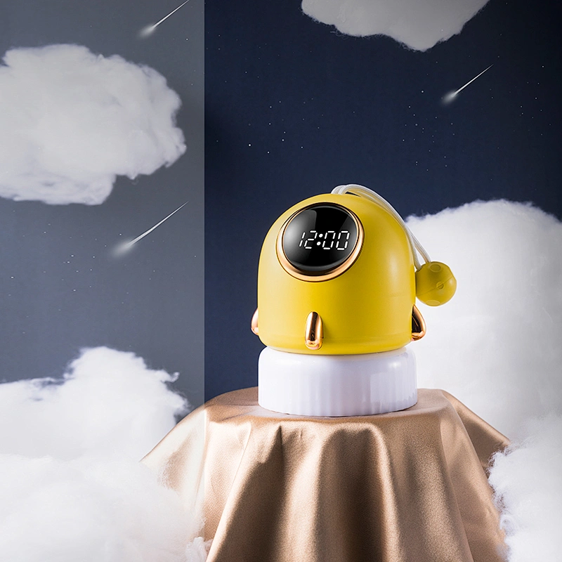 Smart Night Light Rocket-Shape Alarm Clock Cute Cartoon Night Light LED Atmosphere Night Projection Light