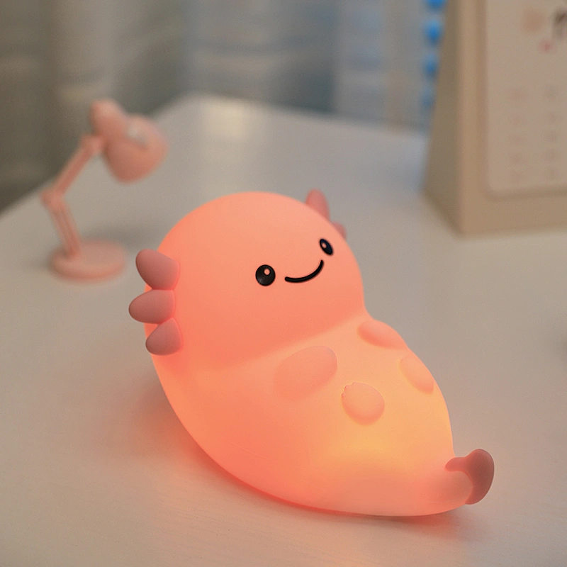 Cute Animal Bedroom Baby Nightlights Children's Soft Silicone Pat LED Mini Table Kids Gift USB Sleep Lamp Baby Night Light