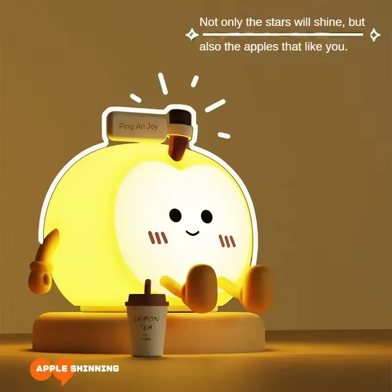 Creative Ping an Xi Le Night Lamp Soft Glow LED Light for Kids and Adults